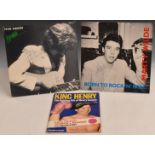 Two signed LPs comprising Peter Sarstedt 'Update' and Marty Wilde 'Born to Rock and Roll' together