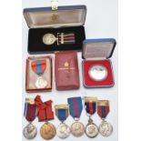 Eight commemorative Jubilee and Coronation medals including 1935 George V Jubilee Medal, 1953