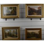 George Willis Pryce RSA, RWS (1866-1949) four River Wye interest oil paintings including Symonds