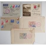 Germany covers including 1936 Erwin Hanekes cover, 1936 Olympic sheetlets covers x2