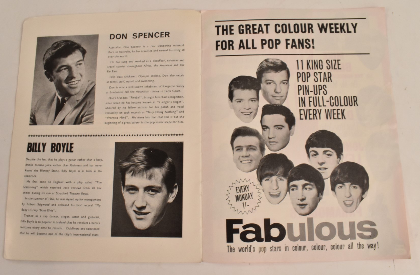 Robert Stigwood Associates Ltd presents All Stars '64 tour programmes, the tour featured The Rolling - Image 3 of 4