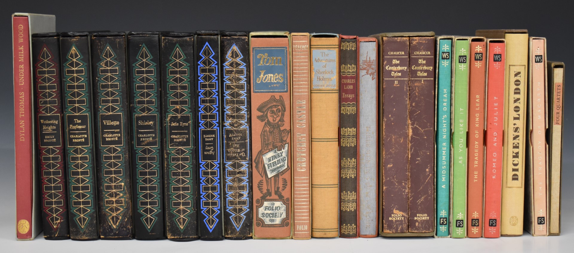 [Folio Society] Bronte Novels 1964-1970 in seven volumes illustrated with colour lithographs,