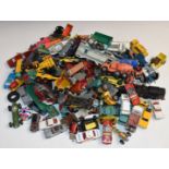 A large collection of Corgi, Dinky, Matchbox and similar diecast model vehicles including