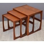 Retro nest of tables, possibly G Plan, W53 D44 H49cm