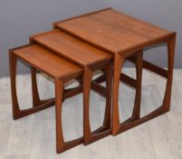 Retro nest of tables, possibly G Plan, W53 D44 H49cm