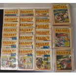 A large collection of Valiant comics together with reference guide.