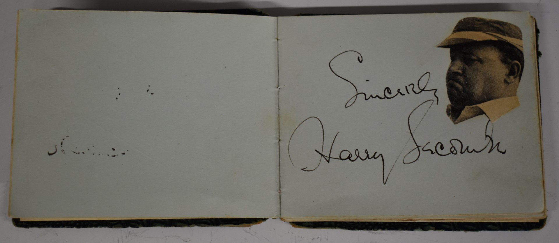 Autograph album containing a drawing and signature by Spike Milligan, other autographs include - Image 3 of 8