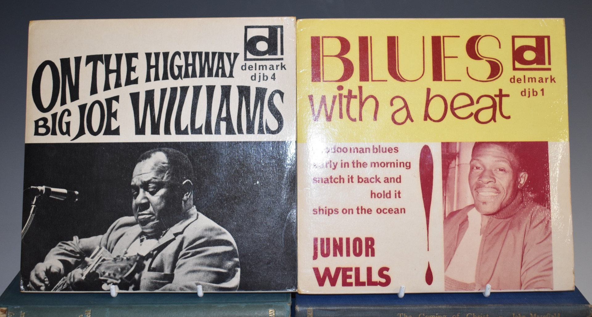 Junior Wells - Blues With A Beat (djb1) and On The Highway (djb4), records appear Ex, covers VG with