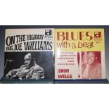 Junior Wells - Blues With A Beat (djb1) and On The Highway (djb4), records appear Ex, covers VG with