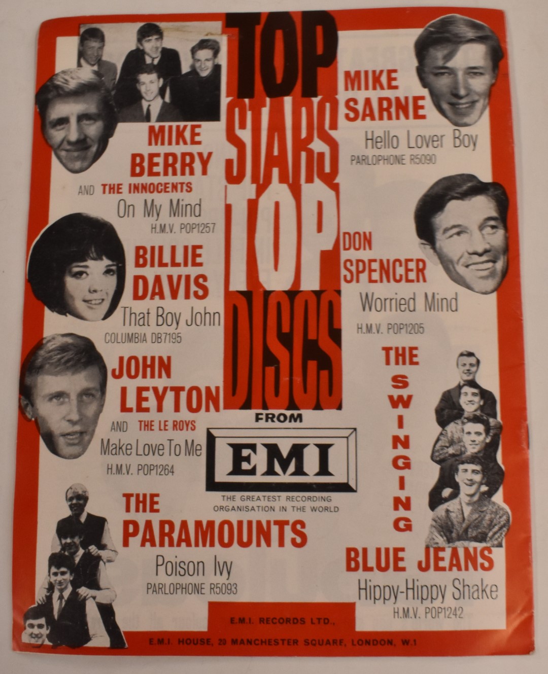 Robert Stigwood Associates Ltd presents All Stars '64 tour programmes, the tour featured The Rolling - Image 4 of 4