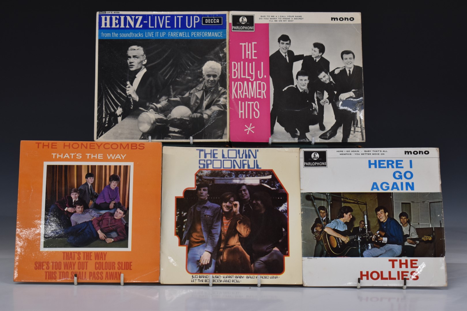 Approximately 95 EPs including Rolf Harris, Buddy Holly, Herman's Hermits, Jet Harris, Tony Hancock,