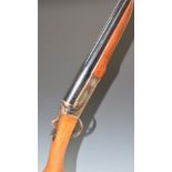 Webley & Scott 12 bore single barrelled ejector shotgun with named lock, semi-pistol grip and 30