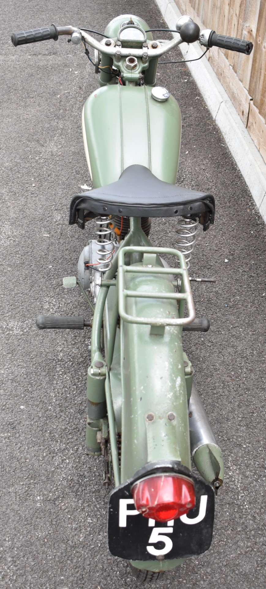 1952 BSA Bantam D1 125cc two stroke plunger motorbike, transferable registration number PHU 5,  with - Image 13 of 15