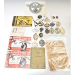 Small collection of replica German Nazi metal badges including Zeppelin, U Boat etc