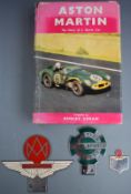 Aston Martin Owners Club enamel car badge, 1977 competitor's badge, British Field Sports Society