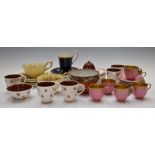 Royal Worcester jewelled demitasse teaware, Aynsley Orchard Gold, Susie Cooper, Chinese bowls etc