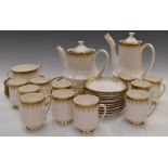 Approximately thirty six pieces of Royal Albert / Paragon dinner and tea ware decorated in the