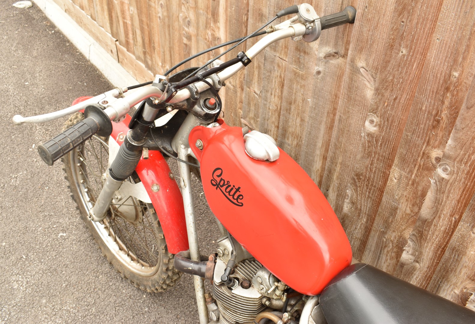 Sprite scrambler motorbike with Triumph 3TA engine, ex Alex King, with REH hubs, frame number AM - Image 4 of 11