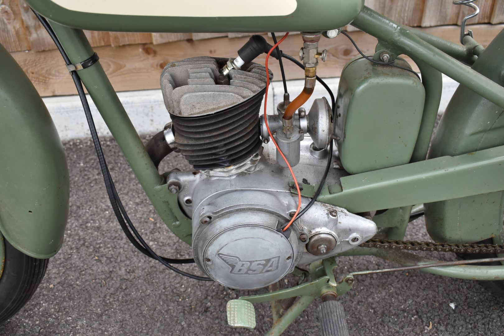 1952 BSA Bantam D1 125cc two stroke plunger motorbike, transferable registration number PHU 5,  with - Image 10 of 15