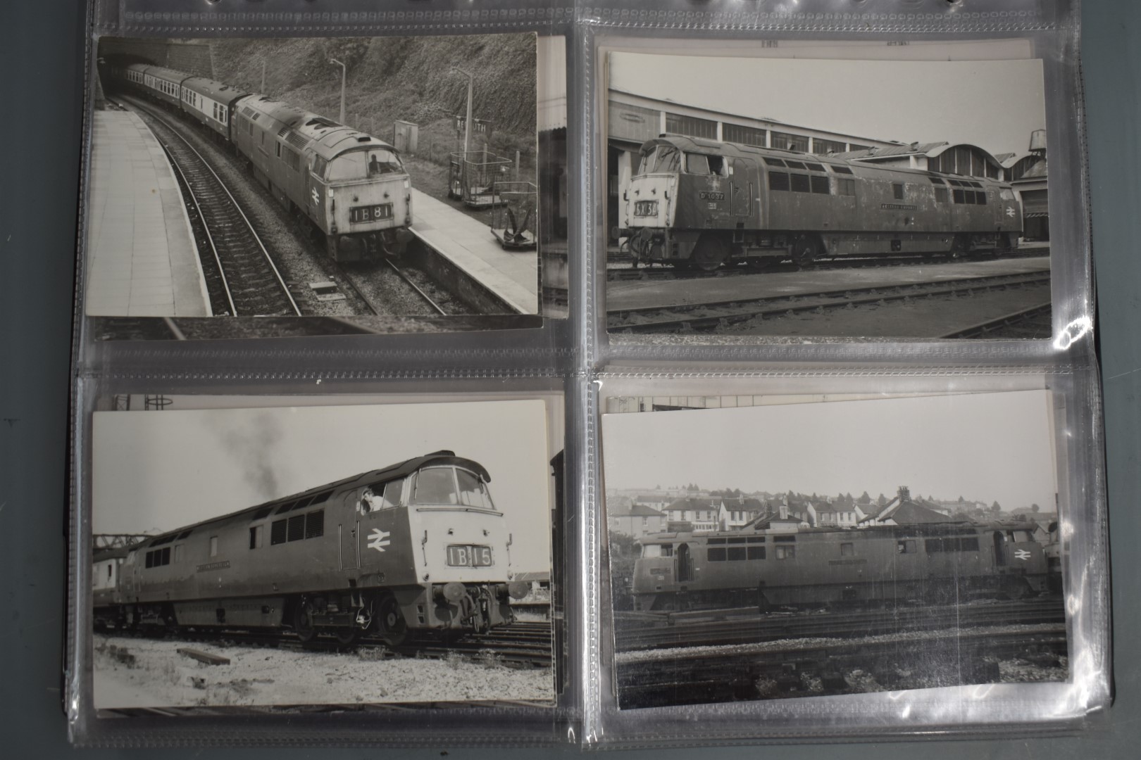 Seventy four vintage black and white 6 x 4 inch photographs of British Rail class 52 "Western" - Image 10 of 19
