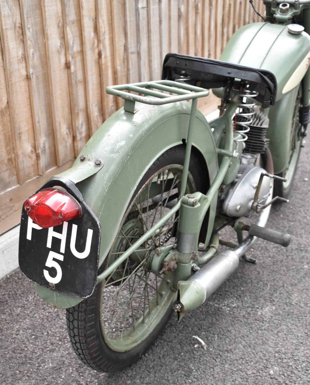 1952 BSA Bantam D1 125cc two stroke plunger motorbike, transferable registration number PHU 5,  with - Image 6 of 15