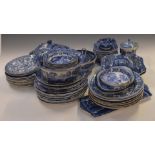 Approximately ninety five pieces of Spode Italian pattern dinner and tea ware including two tureens,