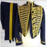 British Army Royal Gloucestershire Hussars other ranks full dress jacket of blue cloth, with