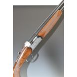 Beretta S56E 12 bore over under ejector shotgun with named and engraved locks, engraved underside,