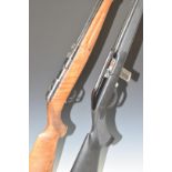 Beretta .22 semi-automatic rifle with chequered semi-pistol grip and 20.5 inch barrel, overall