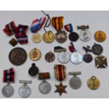 Collection of commemorative Coronation and Jubilee medals including Queen Victoria, George V and