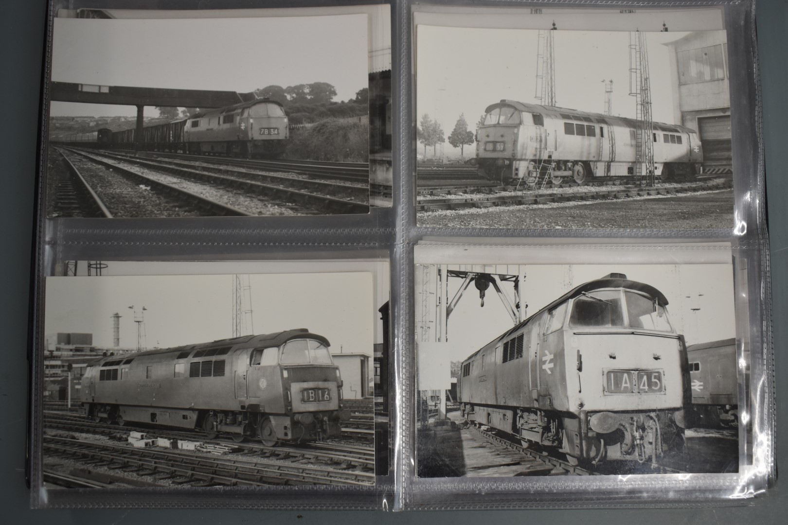 Seventy four vintage black and white 6 x 4 inch photographs of British Rail class 52 "Western" - Image 11 of 19