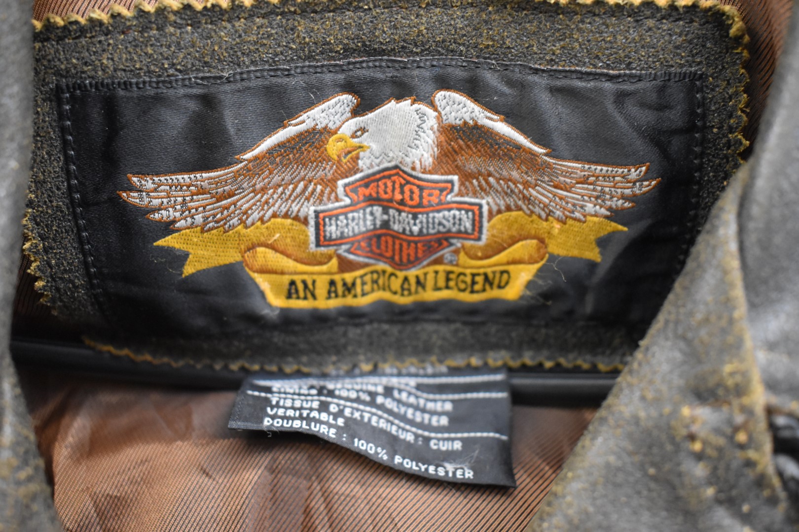 Vintage Harley Davidson leather motorcycle jacket, size M - Image 2 of 3