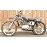 Rickman petite motocross motorbike, with BSA B25 250cc engine, ex Alex King 10%+VAT buyer's