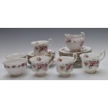 Approximately twenty six pieces of Royal Albert tea ware decorated in the Lavender Rose pattern