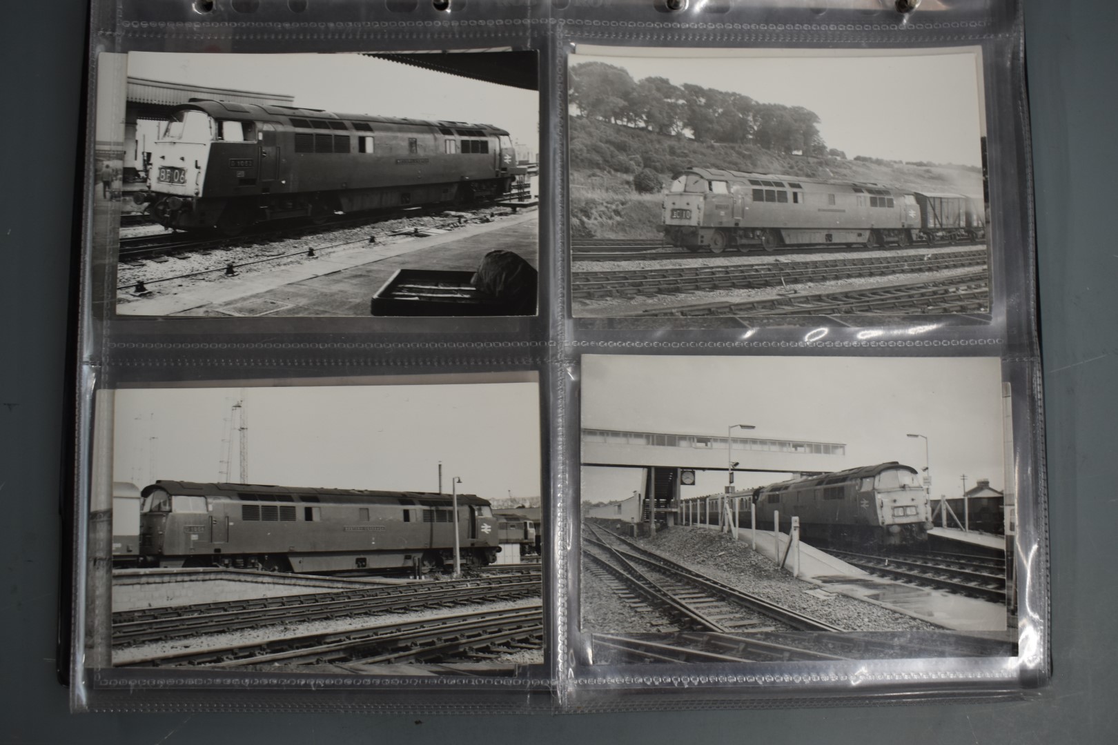 Seventy four vintage black and white 6 x 4 inch photographs of British Rail class 52 "Western" - Image 14 of 19