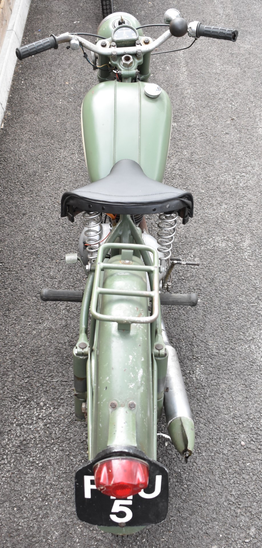 1952 BSA Bantam D1 125cc two stroke plunger motorbike, transferable registration number PHU 5,  with - Image 5 of 15