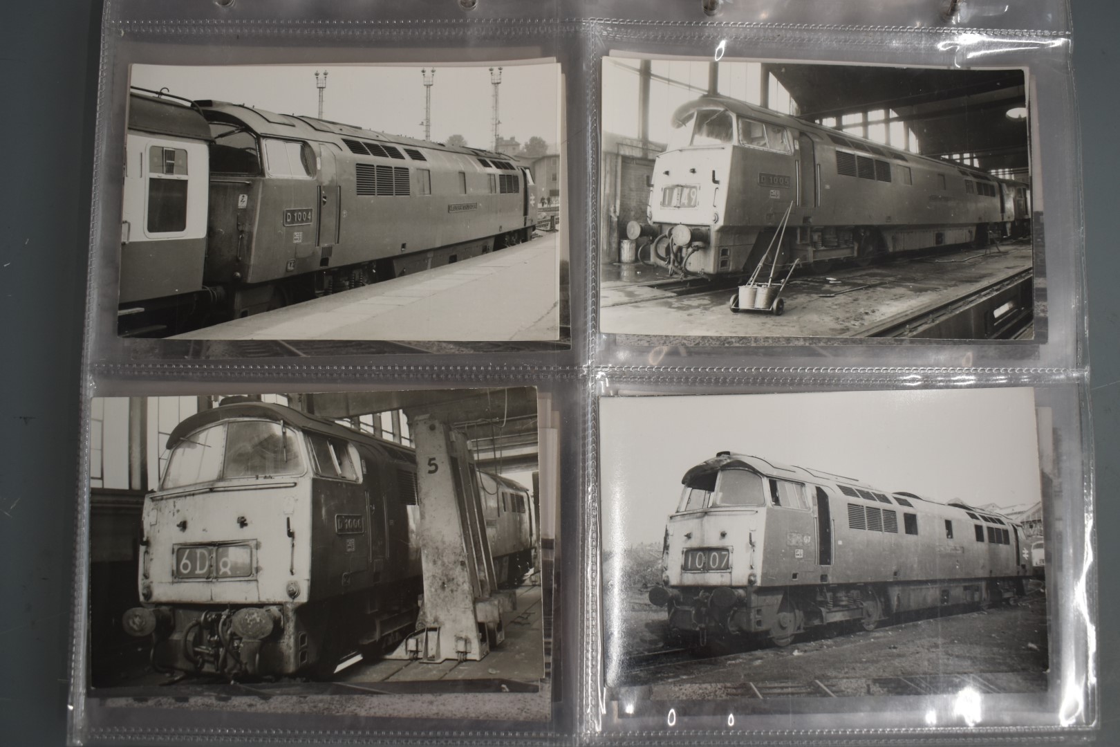 Seventy four vintage black and white 6 x 4 inch photographs of British Rail class 52 "Western" - Image 2 of 19