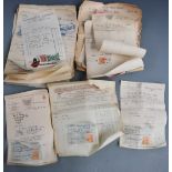 Mainly Oxford interest receipts, circa 1920s and 30s including T.M Gardiner Sporting Goods,