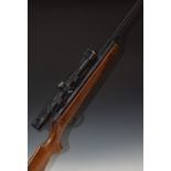 BSA Meteor .22 air rifle with semi-pistol grip and Walther 4x32 scope, serial number T24792, with