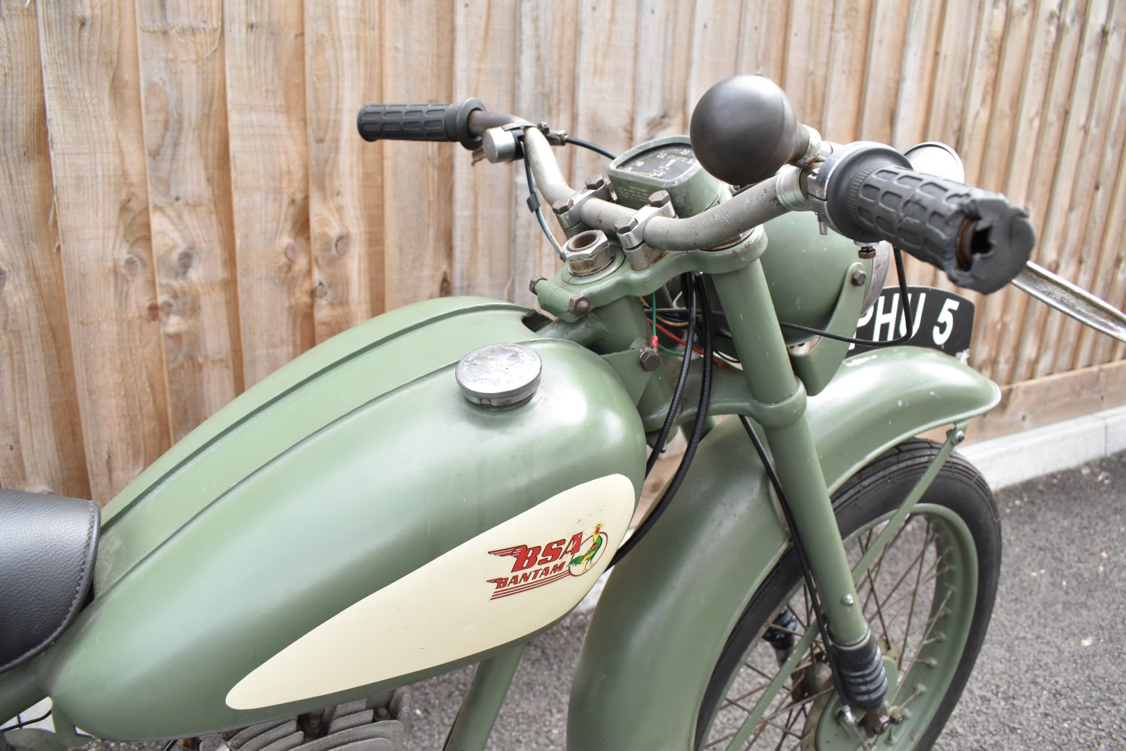 1952 BSA Bantam D1 125cc two stroke plunger motorbike, transferable registration number PHU 5,  with - Image 3 of 15