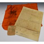 British Army WW2 double sided silk Chindit panic / escape map 'North Burma' and 'Central Burma' with