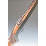 Webley & Scott 20 bore side by side ejector shotgun with engraved and case hardened locks,