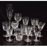 A suite of Stuart Crystal glasses