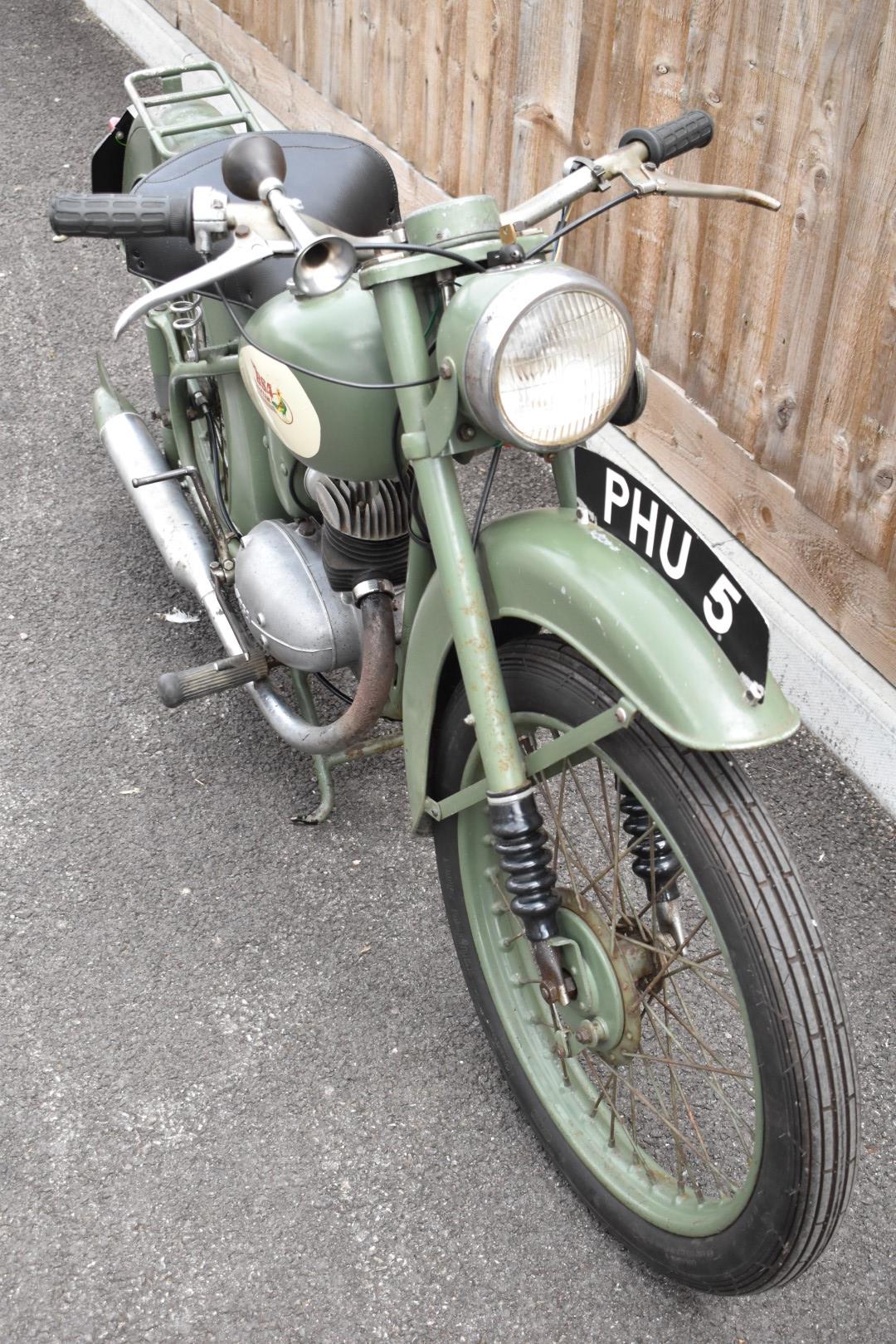 1952 BSA Bantam D1 125cc two stroke plunger motorbike, transferable registration number PHU 5,  with - Image 8 of 15