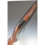 Browning GTI Plus Sporter Ultra 12 bore over and under ejector shotgun with gold inlaid naming to