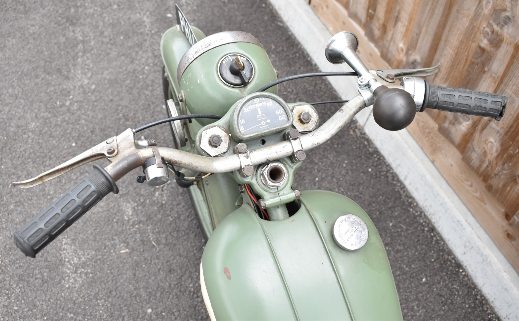 1952 BSA Bantam D1 125cc two stroke plunger motorbike, transferable registration number PHU 5,  with - Image 12 of 15