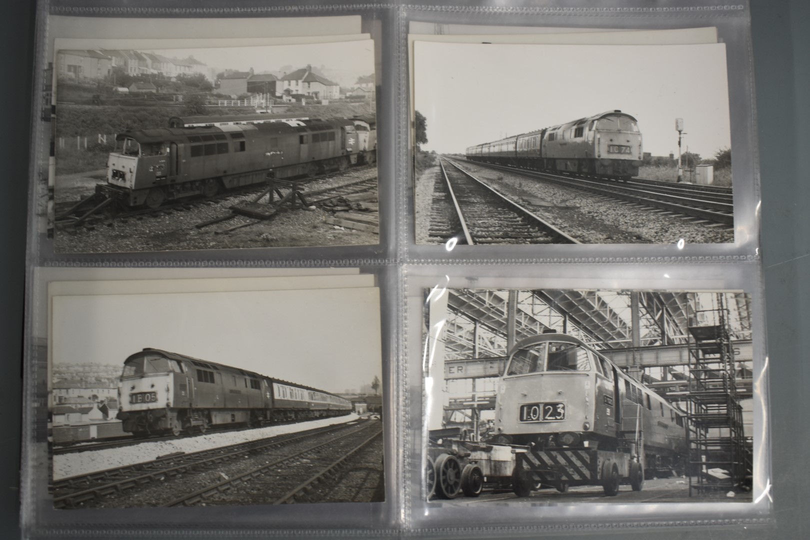 Seventy four vintage black and white 6 x 4 inch photographs of British Rail class 52 "Western" - Image 6 of 19