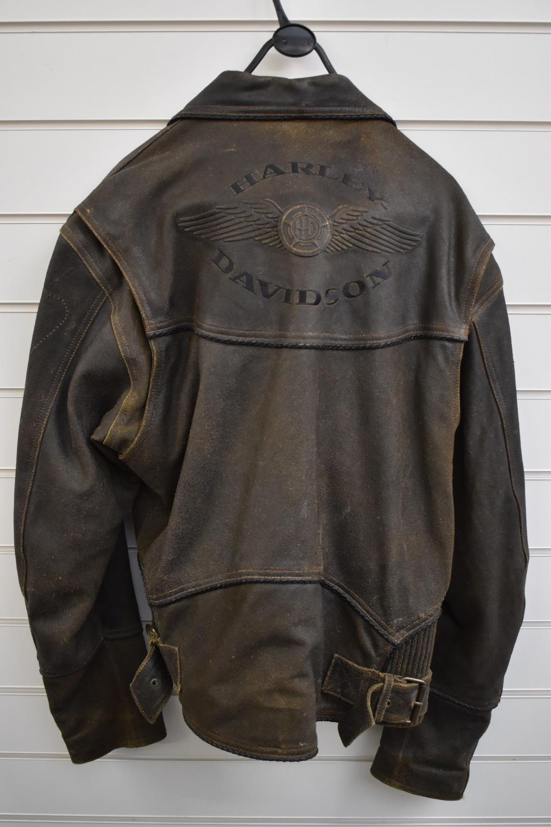 Vintage Harley Davidson leather motorcycle jacket, size M - Image 3 of 3