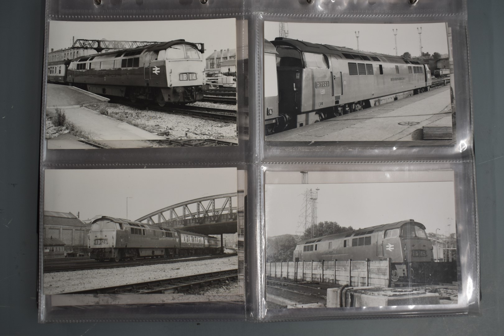 Seventy four vintage black and white 6 x 4 inch photographs of British Rail class 52 "Western" - Image 8 of 19