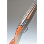 AYA No.3 12 bore side by side shotgun with named and engraved locks, chequered grip and forend,